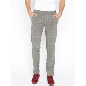 GUC Puma Gray and Orange Plaid Dry-cell Golf Pants. Size W36, L32.